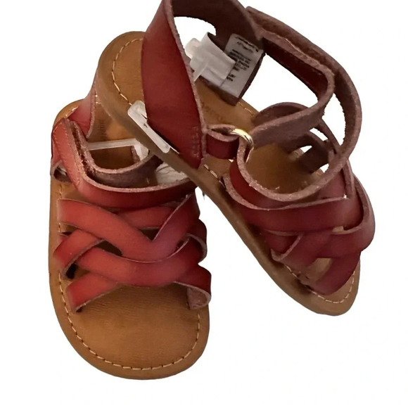 NWT Toddler Girls Sandals Open Toe Princess Flat Summer Sandals - Picture 2 of 5